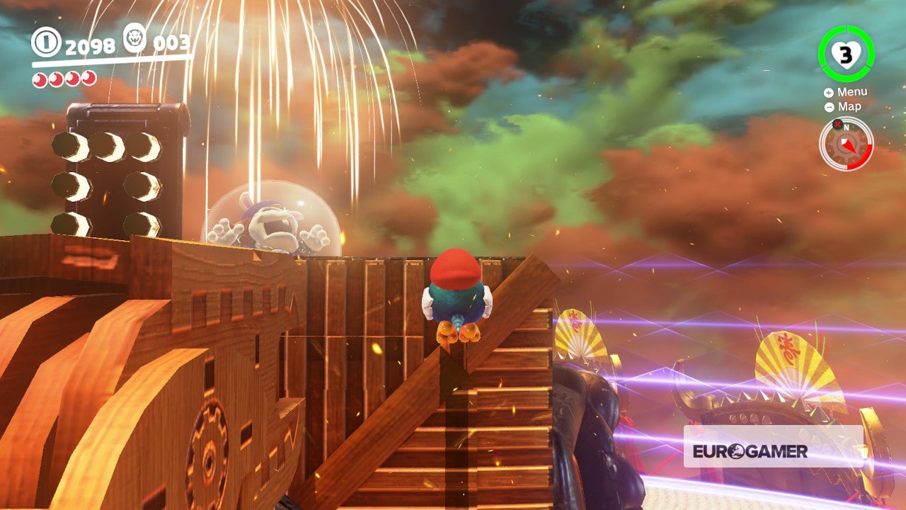 Super Mario Odyssey Showdown at Bowser's Castle and how to beat the